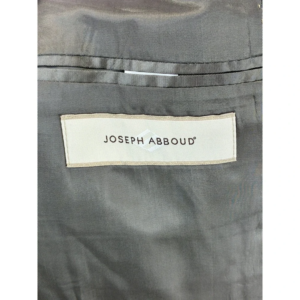 Joseph Abboud 2 Piece Wool Suit Mens 50R 44W Gray Two Button Blazer Pants NWT